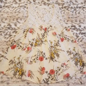 Womens tank style floral top